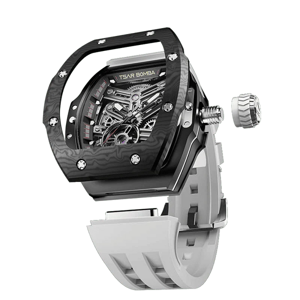 TSAR BOMBA TB8218 Luxury Skeleton Automatic Watch for Men