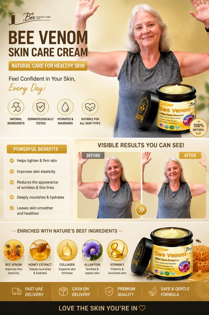 Premium Bee Venom Skin Treatment Cream for Acne, Dark Spots & Skin Repair | UAE