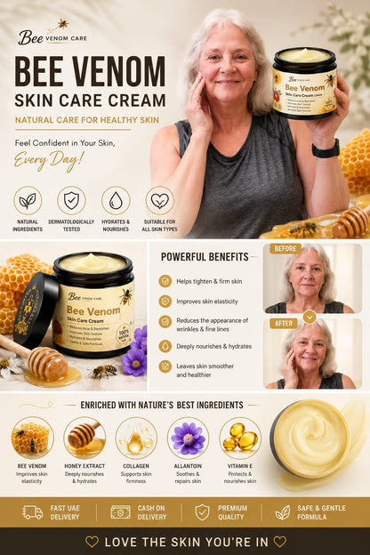 Premium Bee Venom Skin Treatment Cream for Acne, Dark Spots & Skin Repair | UAE