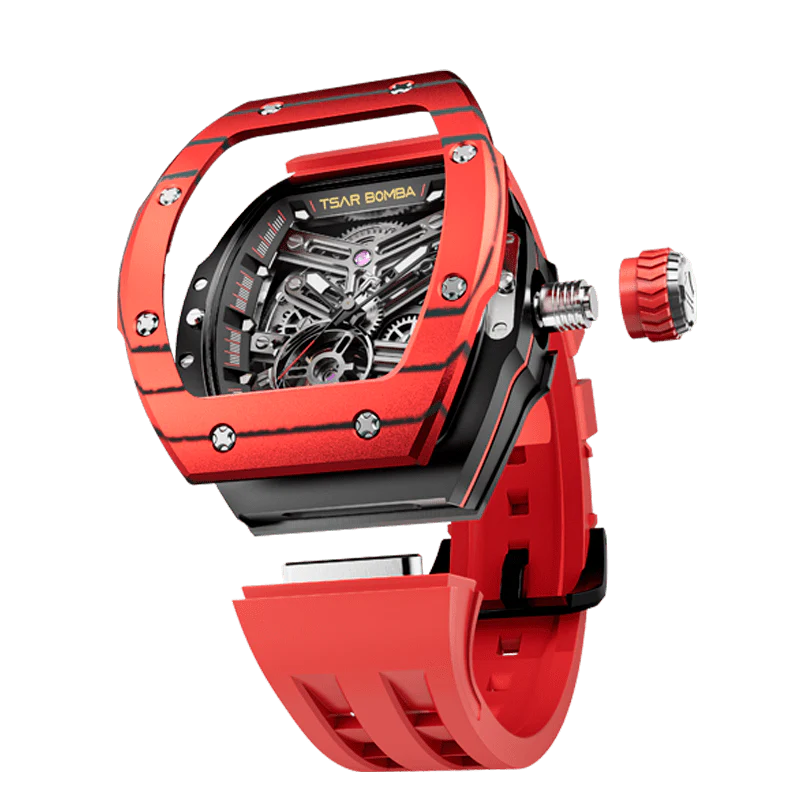 TSAR BOMBA TB8218 Luxury Skeleton Automatic Watch for Men